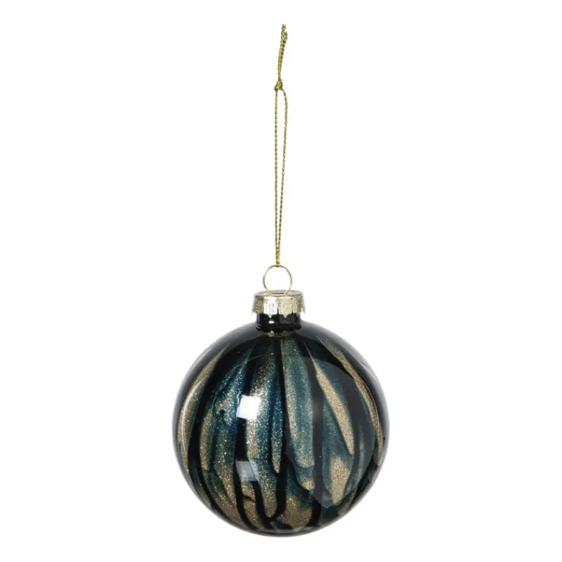 Xenos Kerstballen-Kerstbal glossy - blauw