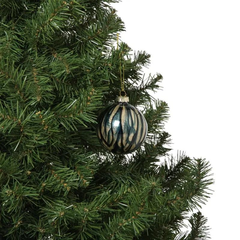 Xenos Kerstballen-Kerstbal glossy - blauw