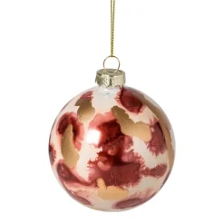 Xenos Kerstballen-Kerstbal glossy - bordeauxrood