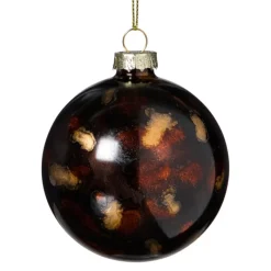 Xenos Kerstballen-Kerstbal glossy - bruin