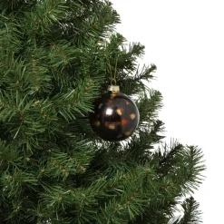 Xenos Kerstballen-Kerstbal glossy - bruin