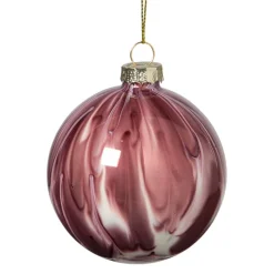 Xenos Kerstballen-Kerstbal glossy - paars