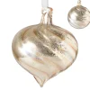 Xenos Kerstballen-Kerstbal marble goud - diverse varianten - ⌀8 cm