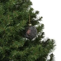 Xenos Kerstballen-Kerstbal mat satijn - zwart