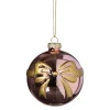 Xenos Kerstballen-Kerstbal met strik - roze
