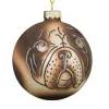 Xenos Kerstballen-Kerstbal mopshond - glas - ø8 cm