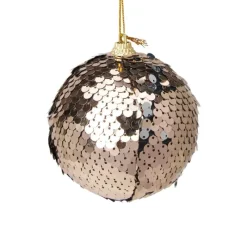 Xenos Kerstballen-Kerstbal pailletten - champagnekleurig