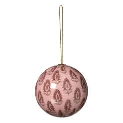 Xenos Kerstballen-Kerstbal print - rood/roze