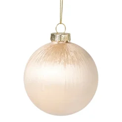 Xenos Kerstballen-Kerstbal satijn - champagnekleurig