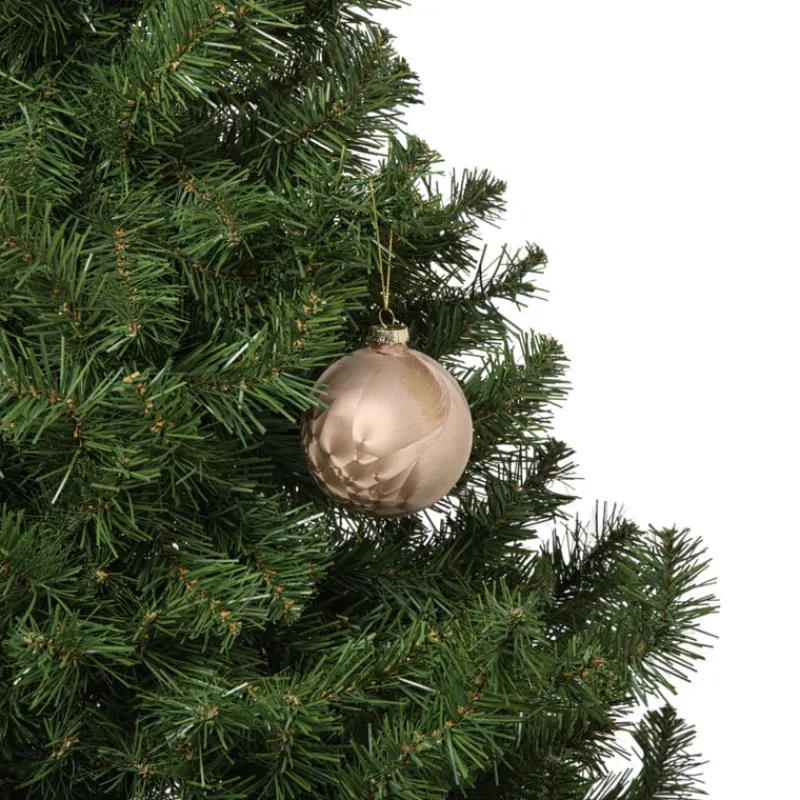 Xenos Kerstballen-Kerstbal satijn - lichtbruin