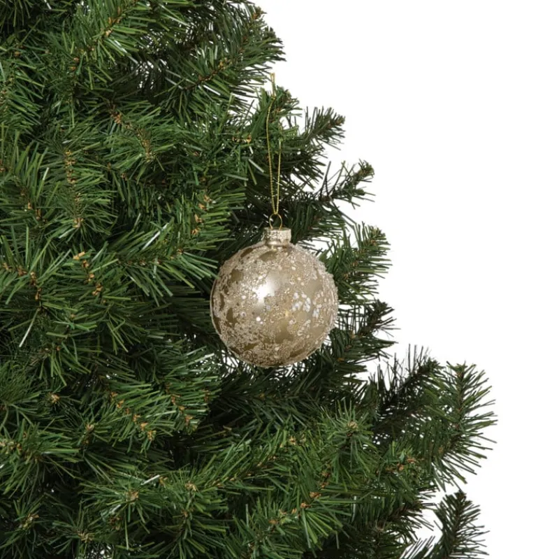 Xenos Kerstballen-Kerstbal sequins - goudkleurig