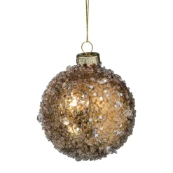 Xenos Kerstballen-Kerstbal shiny - goudkleurig