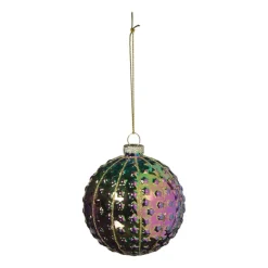 Xenos Kerstballen-Kerstbal sterretjes - multikleur