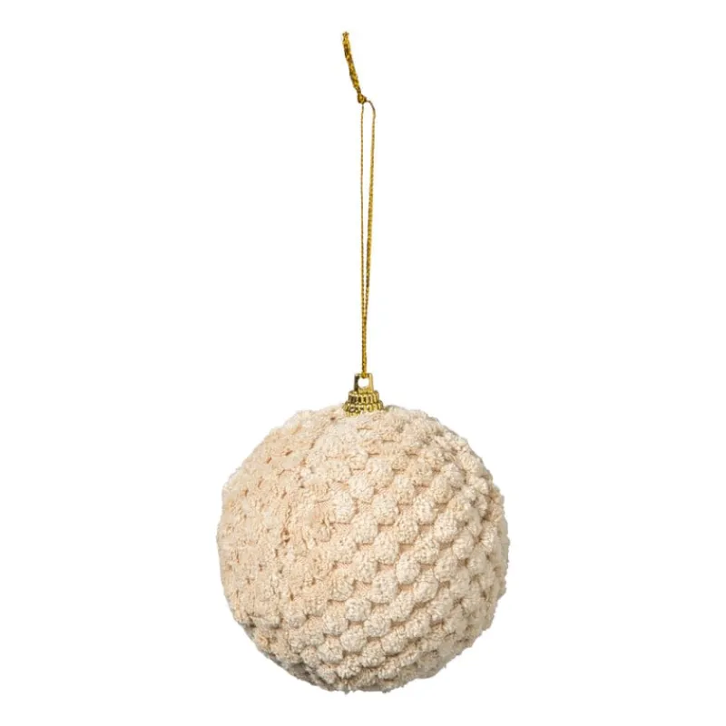 Xenos Kerstballen-Kerstbal stof - beige