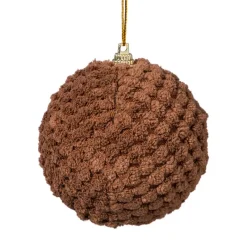 Xenos Kerstballen-Kerstbal stof - bruin