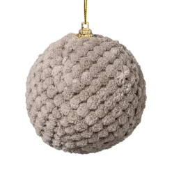 Xenos Kerstballen-Kerstbal stof - grijs