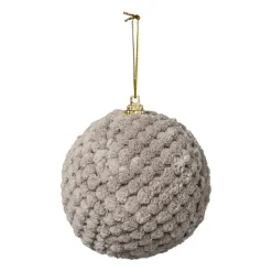 Xenos Kerstballen-Kerstbal stof - grijs