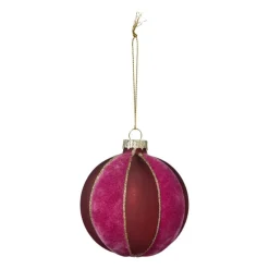 Xenos Kerstballen-Kerstbal twist - paars/roze