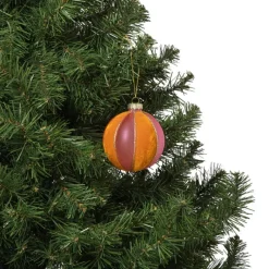 Xenos Kerstballen-Kerstbal twist - roze/oranje