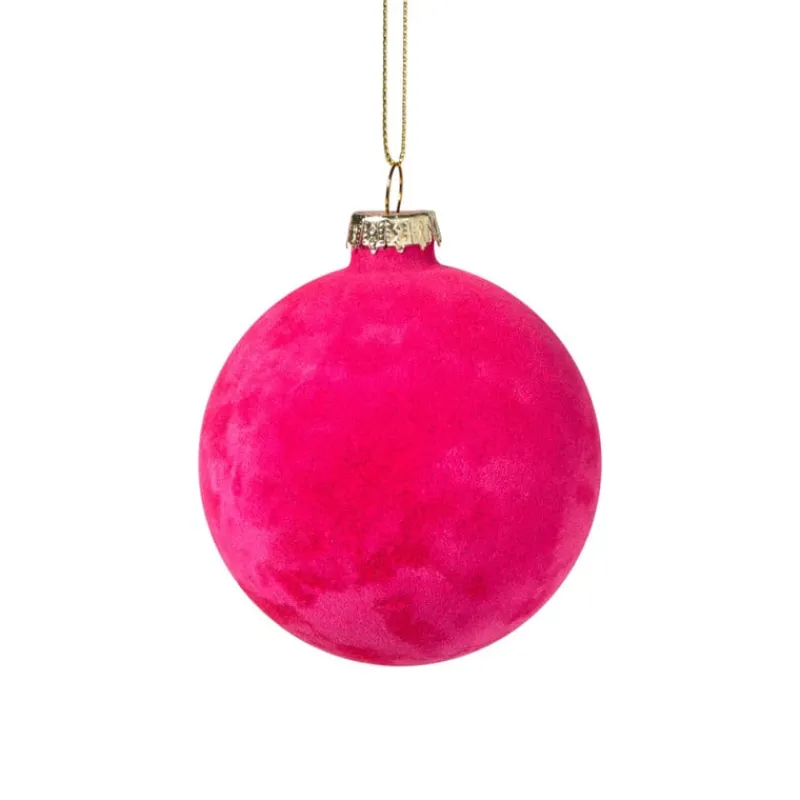 Xenos Kerstballen-Kerstbal velvet - multikleur - diverse varianten