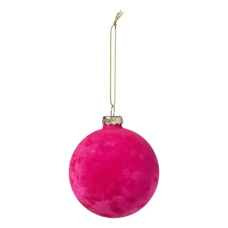 Xenos Kerstballen-Kerstbal velvet - multikleur - diverse varianten