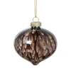 Xenos Kerstballen-Kerstbal veren - zwart