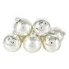 Xenos Kerstballen-Kerstbal zilver - glas - set van 8