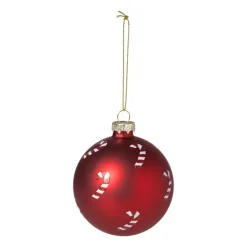 Xenos Kerstballen-Kerstbal zuurstok - rood