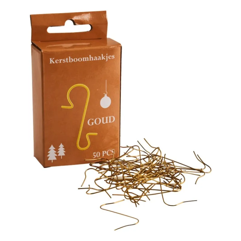 Xenos Kersthangers|Kerstballen-Kerstbalhaakjes - goud - metaal