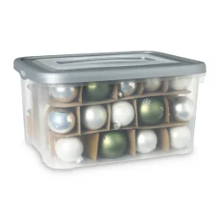 Xenos Opbergbakken|Opbergboxen-Kerstballen opbergbox