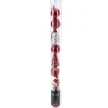 Xenos Kerstballen-Kerstballen set van 9 - rood