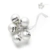 Xenos Kerst Inpakken|Kerstballen-Kerstballetjes cadeauhangers - diverse soorten - 5xø2.5 cm