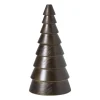 Xenos Kleine Kerstbomen|Kerstfiguren-Kerstboom groot - bruin - ø9x17.5 cm