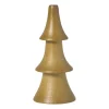 Xenos Kerstfiguren-Kerstboom hout - bruin - ø4.5x10 cm