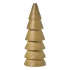 Xenos Kerstfiguren-Kerstboom hout - bruin - ø5.5x15 cm