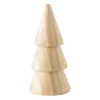 Xenos Kleine Kerstbomen-Kerstboom hout - naturel - ø4.9x10 cm