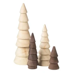 Xenos Kleine Kerstbomen-Kerstboom hout - naturel - ø7.7x17.5