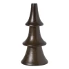 Xenos Kleine Kerstbomen|Kerstfiguren-Kerstboom klein - bruin - ø4.5x10 cm