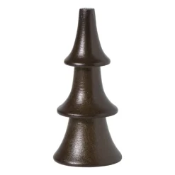 Xenos Kleine Kerstbomen|Kerstfiguren-Kerstboom klein - bruin - ø4.5x10 cm