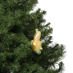 Xenos Kersthangers|Kerstballen-Kersthanger banaan - geel - 12x6.5x5.5 cm