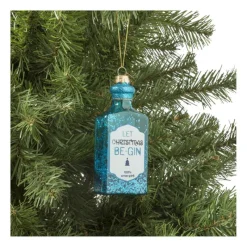 Xenos Kersthangers|Kerstballen-Kersthanger blauwe gin
