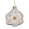 Xenos Kersthangers|Kerstballen-Kersthanger bloem - lichtroze - 7.8x6.8x3 cm