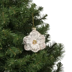 Xenos Kersthangers|Kerstballen-Kersthanger bloem - lichtroze - 7.8x6.8x3 cm