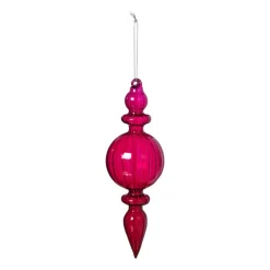 Xenos Kersthangers|Kerstballen-Kersthanger bolling - paars - ø7x22 cm