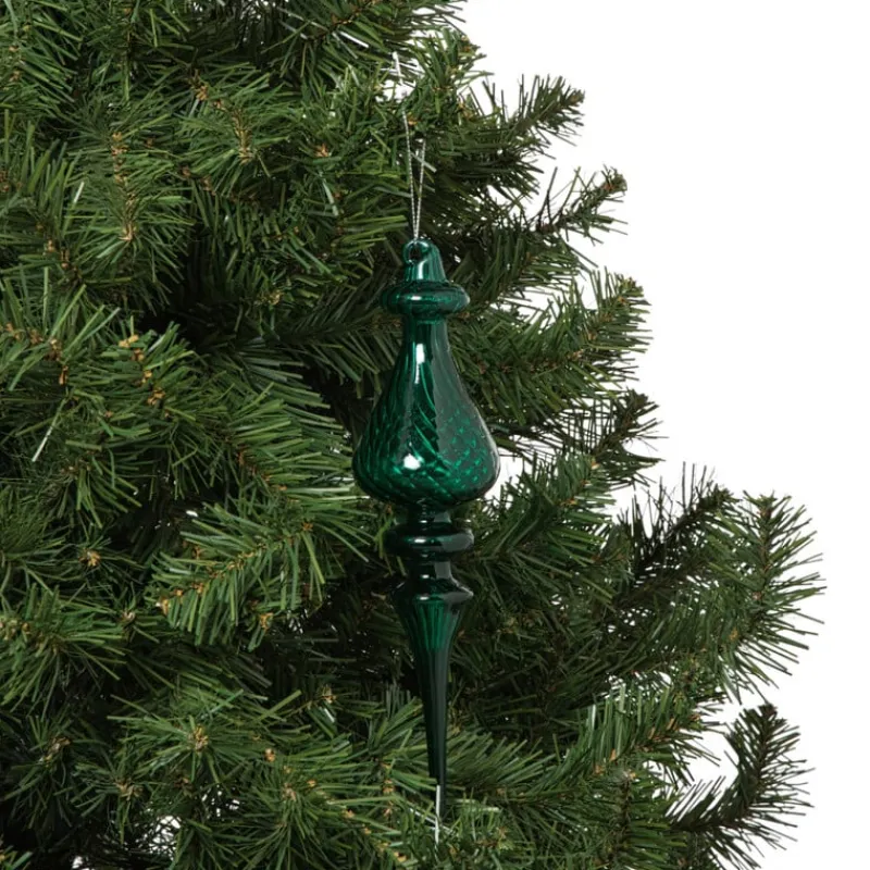 Xenos Kersthangers|Kerstballen-Kersthanger bolling - paars - ø7x22 cm