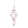 Xenos Kersthangers|Kerstballen-Kersthanger bolling - roze - ø7x22 cm