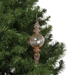 Xenos Kersthangers|Kerstballen-Kersthanger bolling - roze - ø7x22 cm