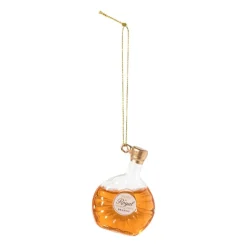Xenos Kersthangers|Kerstballen-Kersthanger brandy - oranje - 9.5x6.5x3 cm