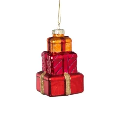 Xenos Kersthangers|Kerstballen-Kersthanger cadeautjes - diverse varianten - 9.8x5.5x5 cm