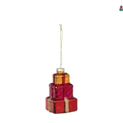 Xenos Kersthangers|Kerstballen-Kersthanger cadeautjes - diverse varianten - 9.8x5.5x5 cm